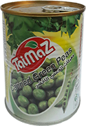 <p>
  Canned Green Peas 
  <br/>
  Weight: 350 gr
  <br/>
  Ingredients: green peas,salt,drinking water
  <br/>
  Info: product of IRAN by TOOS TAIMAZ CO
  </p>